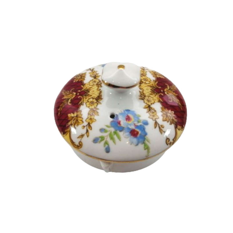 Tuscan Burgundy `Provence` Teapot Tea Pot- High Tea at Home