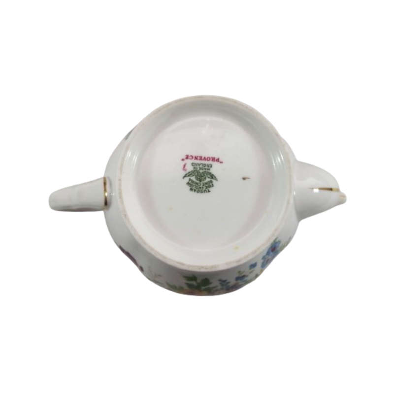 Tuscan Burgundy `Provence` Teapot Tea Pot- High Tea at Home