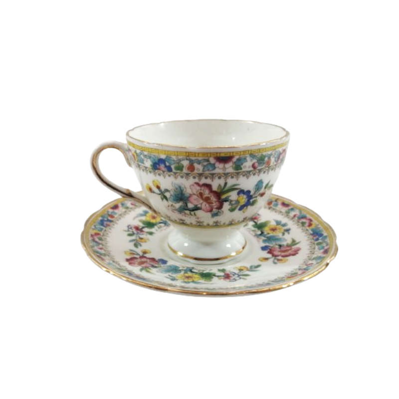 Foley Cup and Saucer Duo Set with Ming Rose