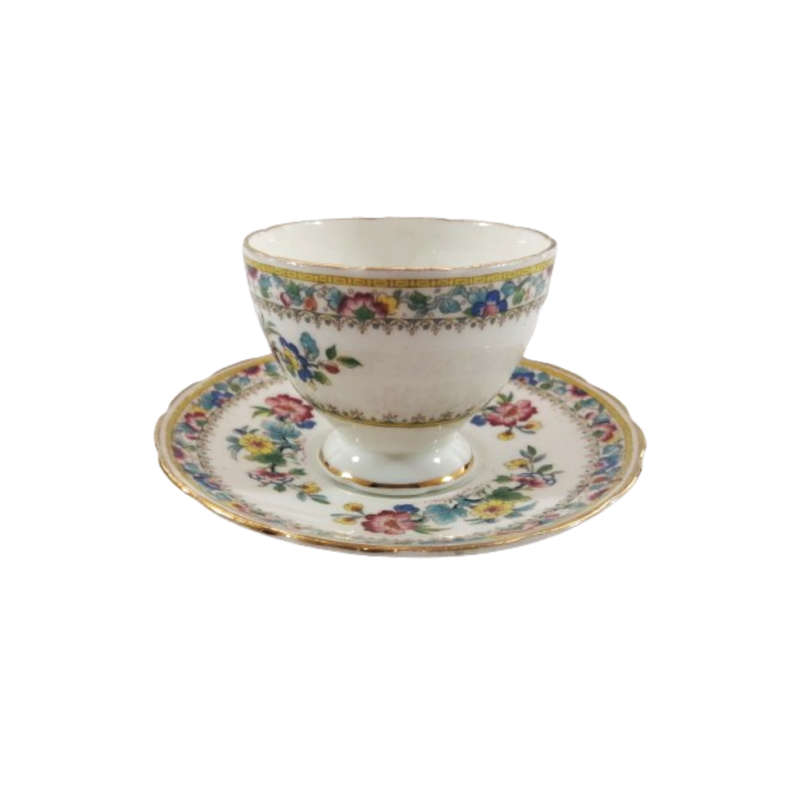 Foley Cup and Saucer Duo Set with Ming Rose