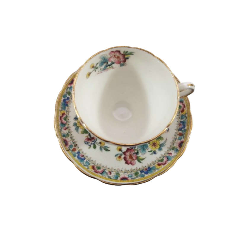 Foley Cup and Saucer Duo Set with Ming Rose