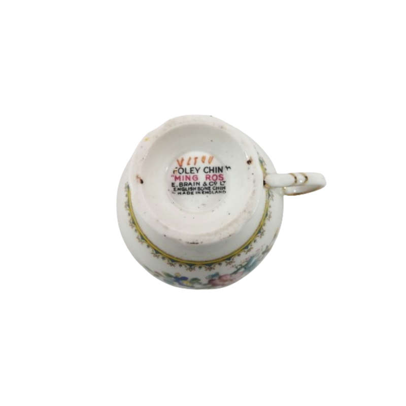 Foley Cup and Saucer Duo Set with Ming Rose