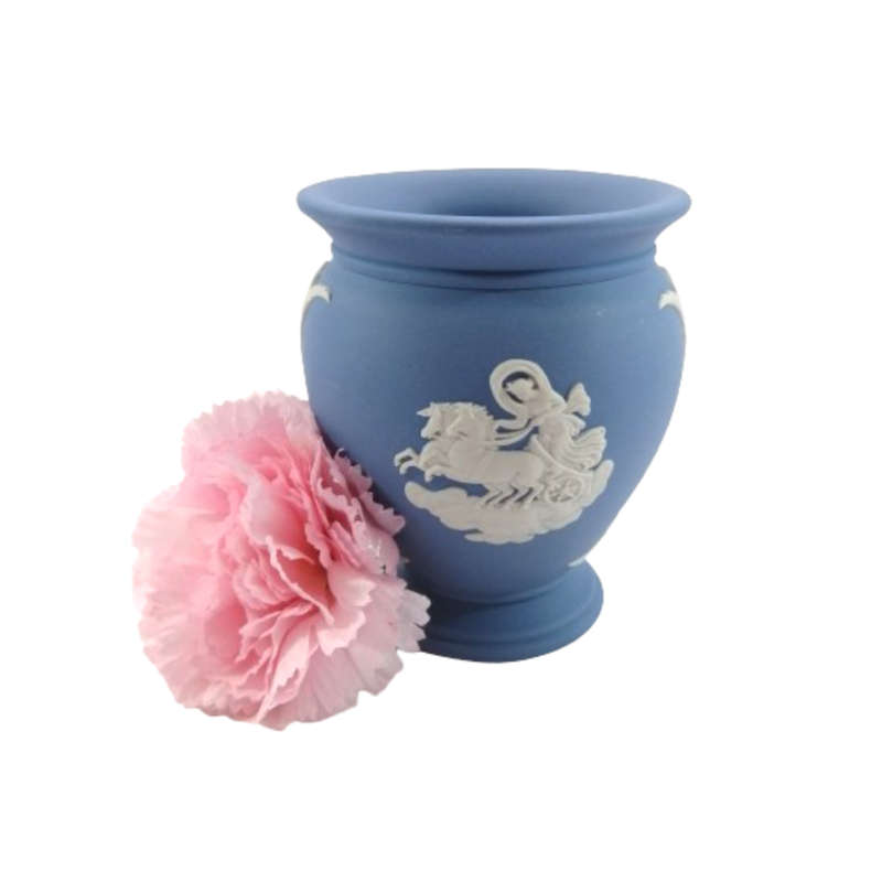Vintage Wedgwood Jasper Blue Vase