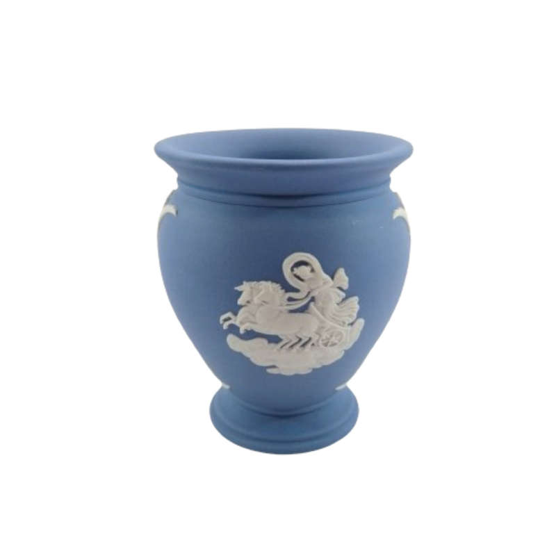 Vintage Wedgwood Jasper Blue Vase