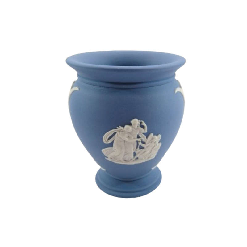 Vintage Wedgwood Jasper Blue Vase