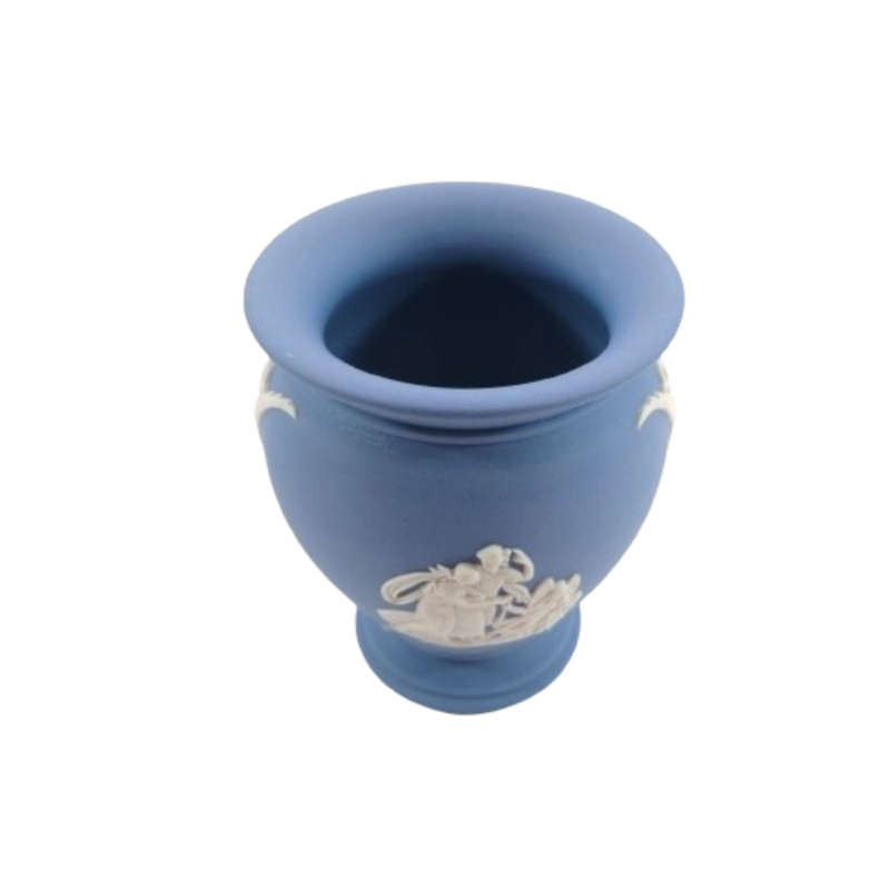Vintage Wedgwood Jasper Blue Vase