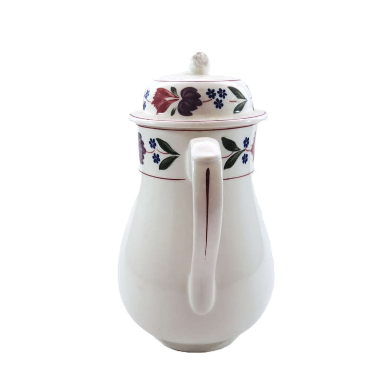 Adams Ironstone Pottery Tall Coffee pot in Old Colonial pattern