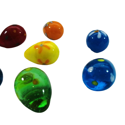 Easter Eggs Marbles Glass Balls Shaped Glass Eggs