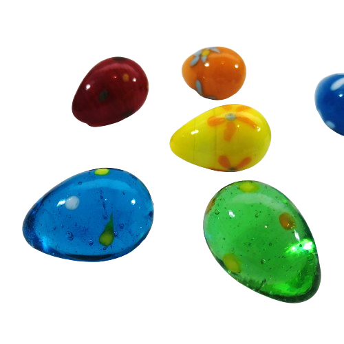 Easter Eggs Marbles Glass Balls Shaped Glass Eggs