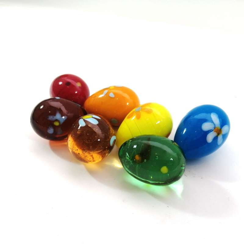 Easter Eggs Marbles Glass Balls Shaped Glass Eggs
