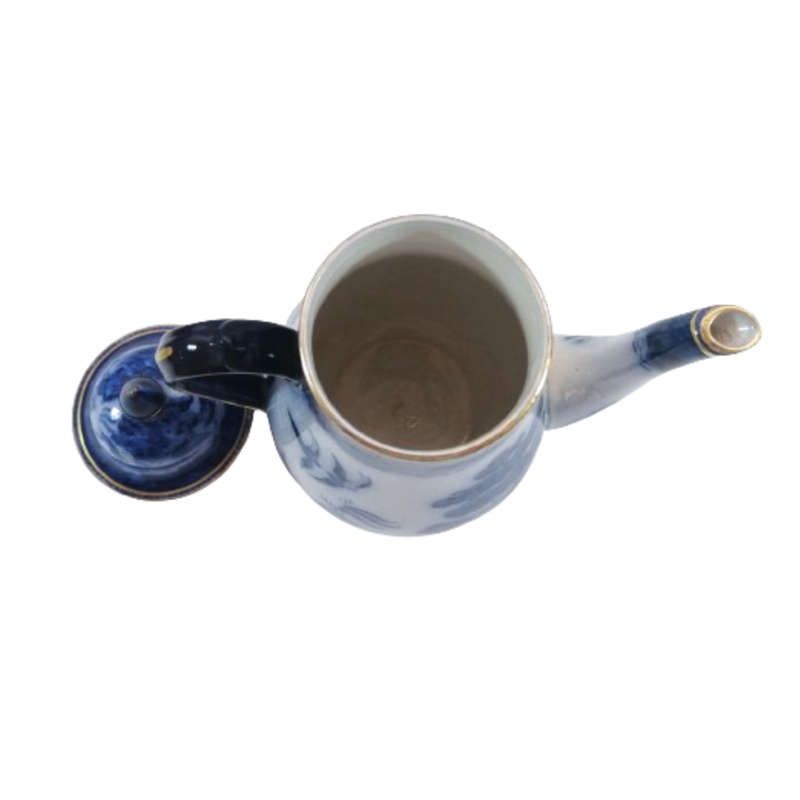 Booths Antique Davenport Blue Willow Coffee Pot