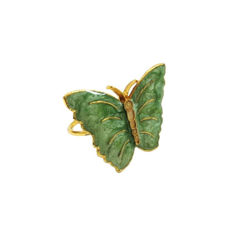 Lenox Butterfly Meadow Metal Enameled Napkin Rings