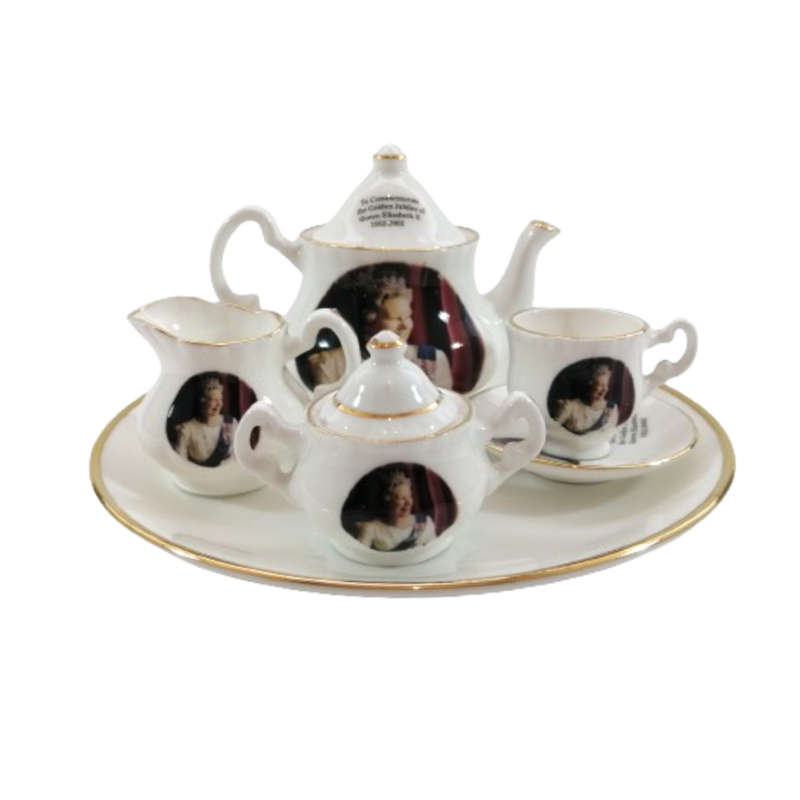 Commemorative Mini Tea Set for Queen Elizabeth 11 from 2002