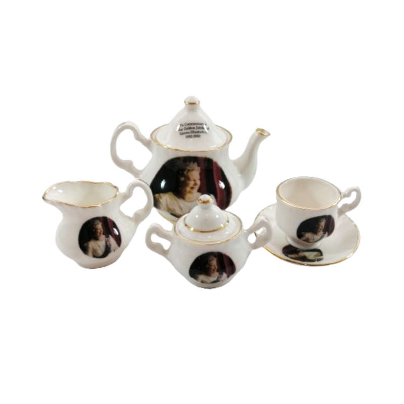 Commemorative Mini Tea Set for Queen Elizabeth 11 from 2002