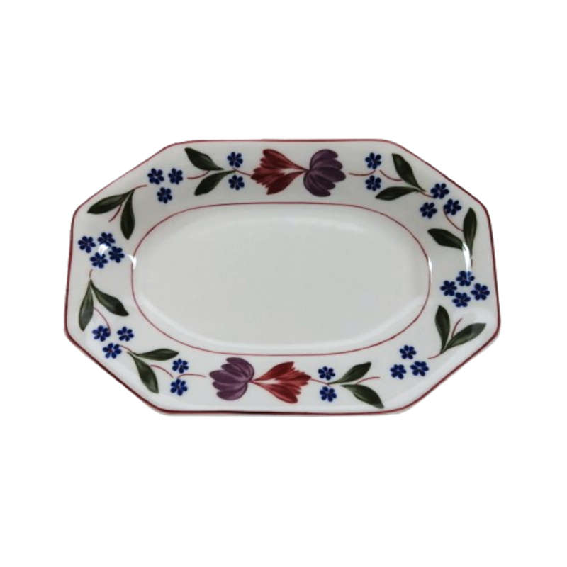 Adams Old Colonial Gravy Sauce Boat & Stand Saucer Ironstone
