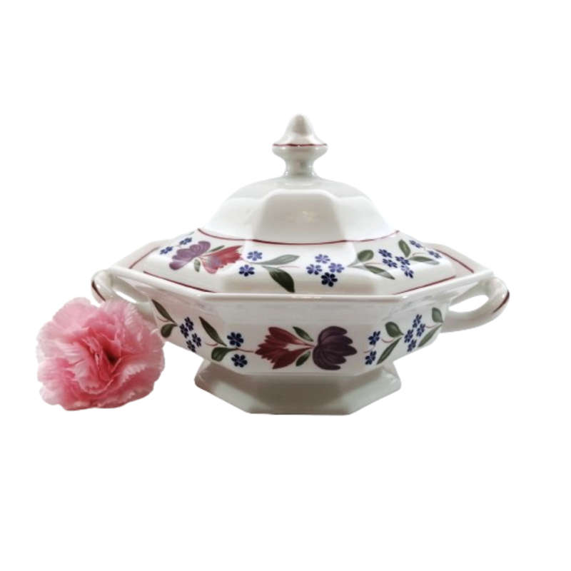 Adams Old Colonial Tureen Serving Dish with Lid & Handles English Ironstone