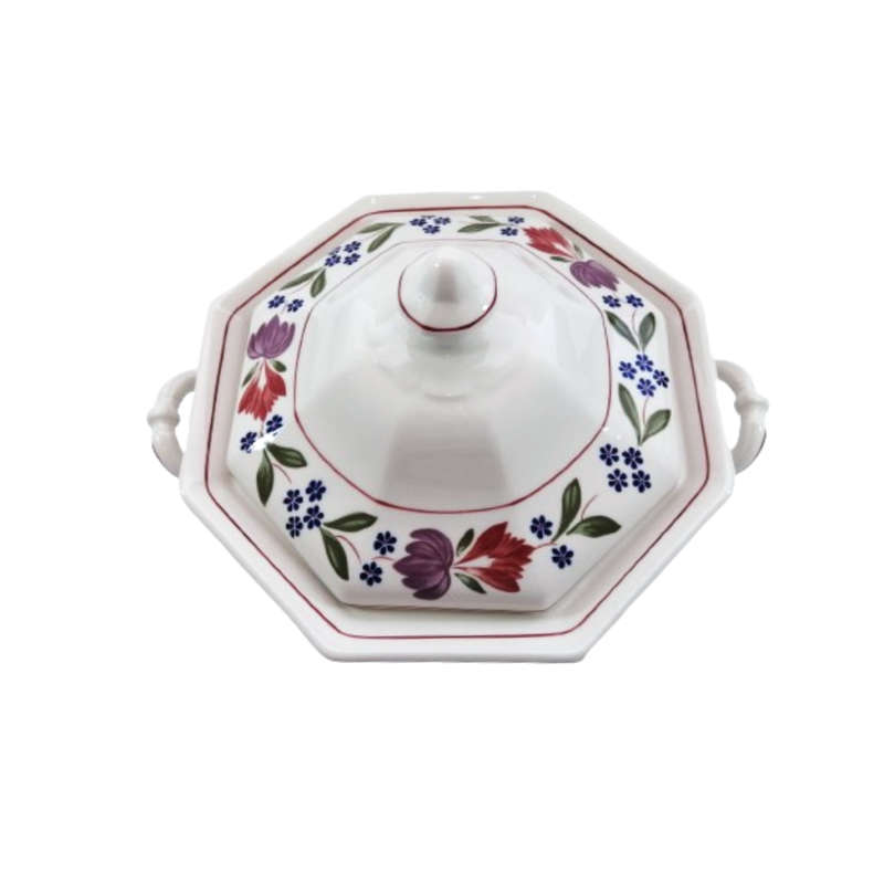Adams Old Colonial Tureen Serving Dish with Lid & Handles English Ironstone