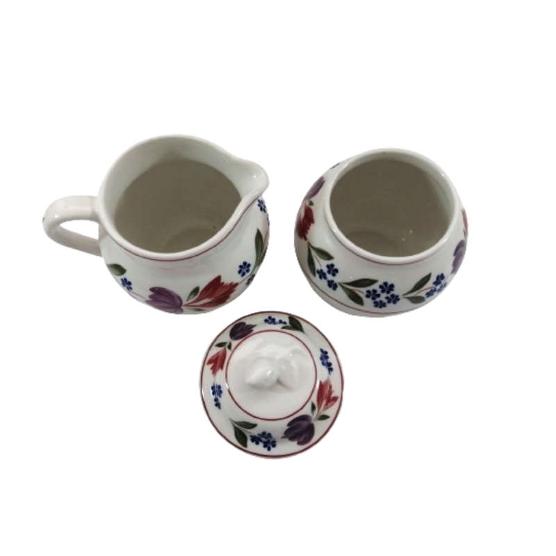 Adams Old Colonial Milk Jug and Lidded Sugar Bowl English Ironstone