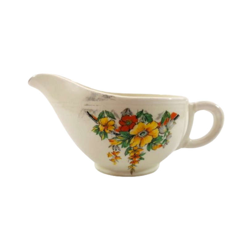 Grindley Pretty Creamer Milk Jug Bright Flowers