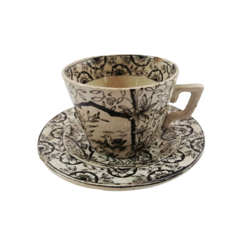 Antique Staffordshire Aesthetic Movement Porcelain Pieces