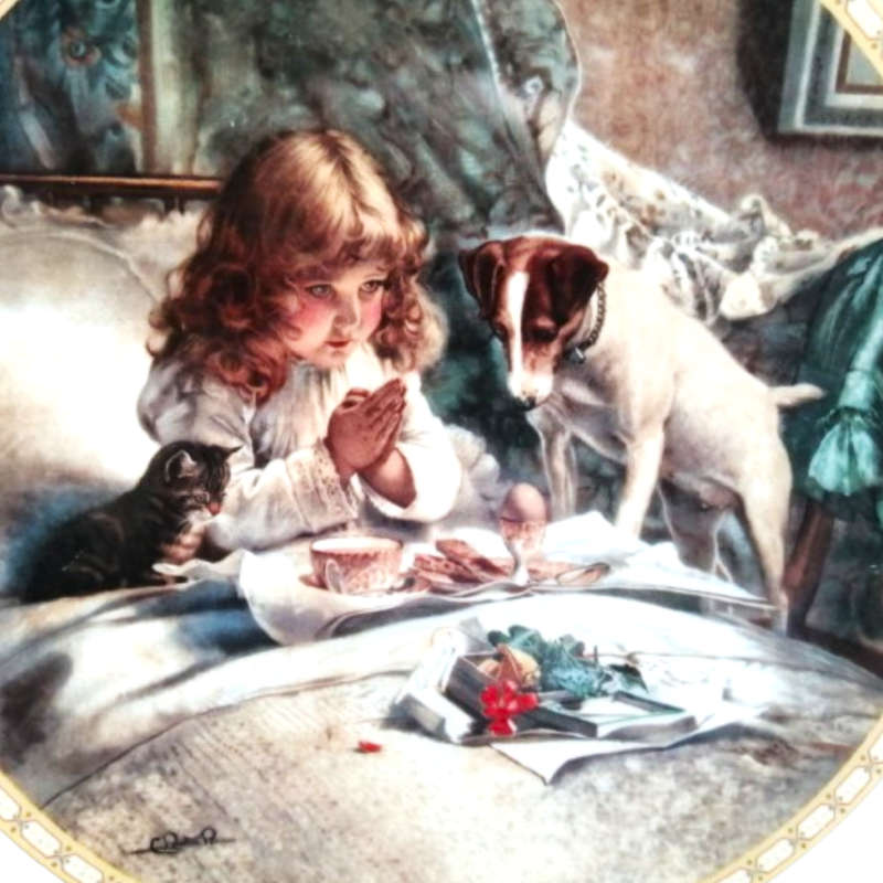 Royal Doulton Collector Plate `Breakfast in Bed` Wall Plate
