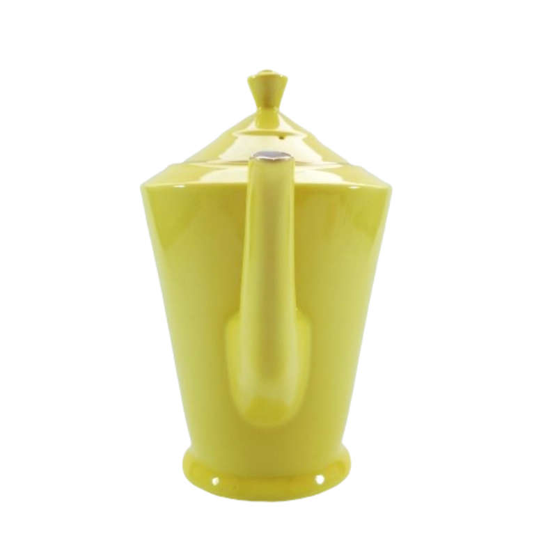 Art Deco Fine Bone China Yellow Art Deco Coffee Pot