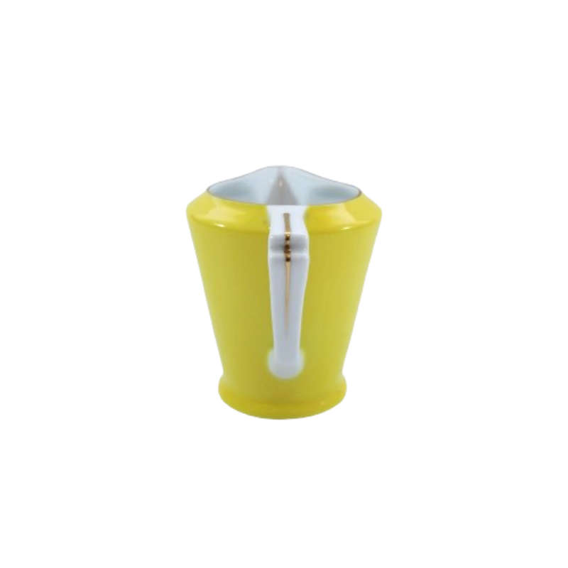 Art Deco Fine Bone China Yellow Art Deco Milk Jug