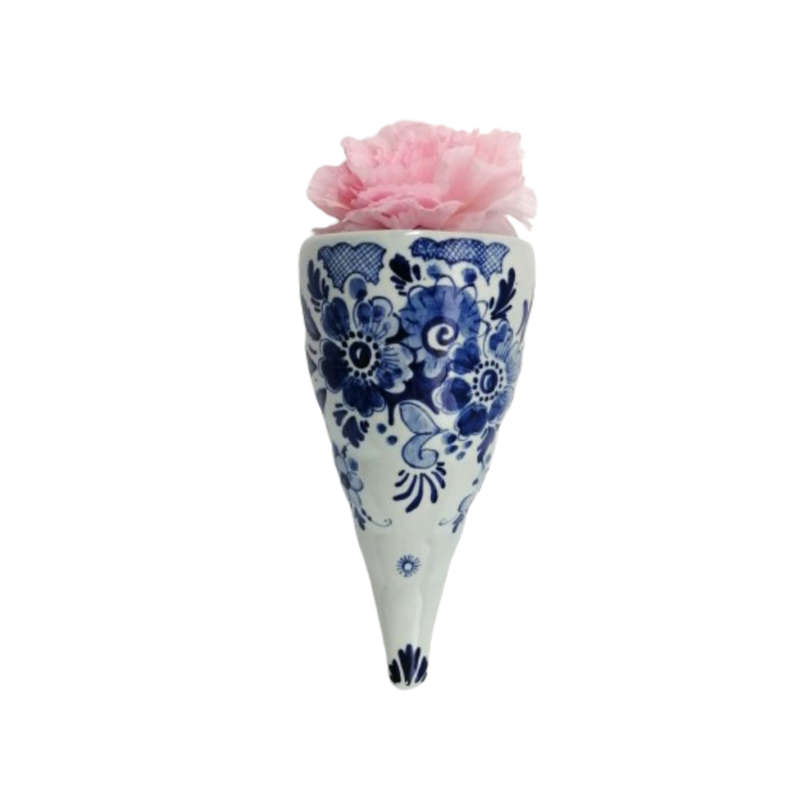 Wall Pocket Dutch Ceramic Delft Hand Painted Holland Schoonhoven