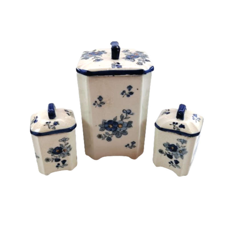 Vintage Ceramic Canisters Storage Jars