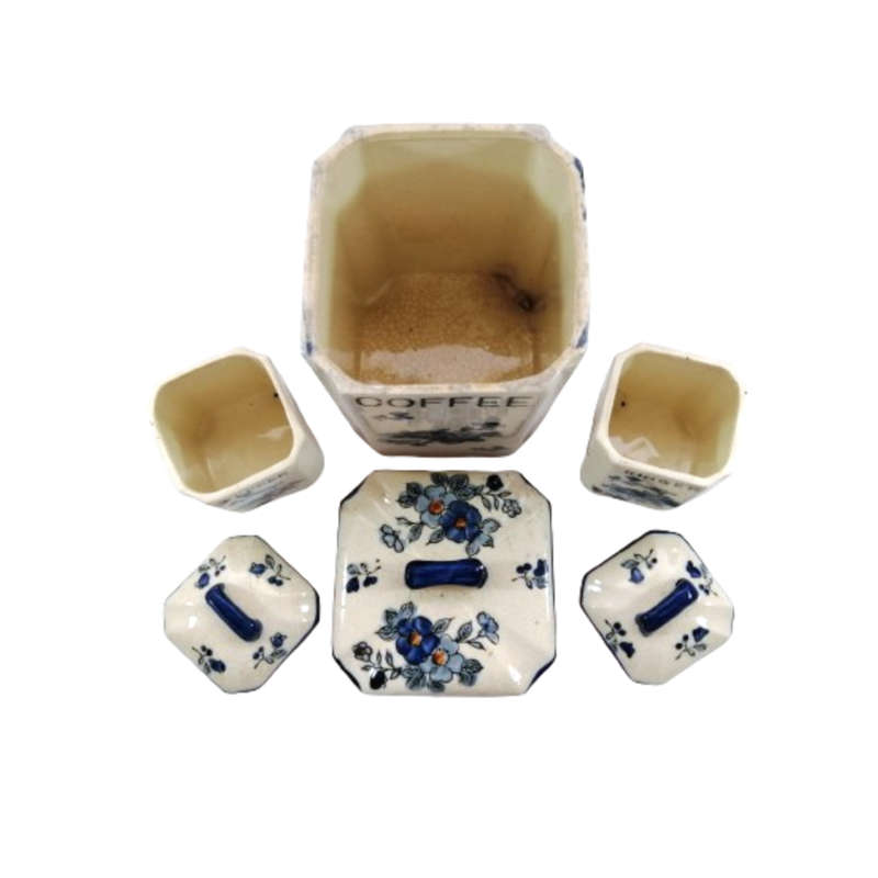 Vintage Ceramic Canisters Storage Jars