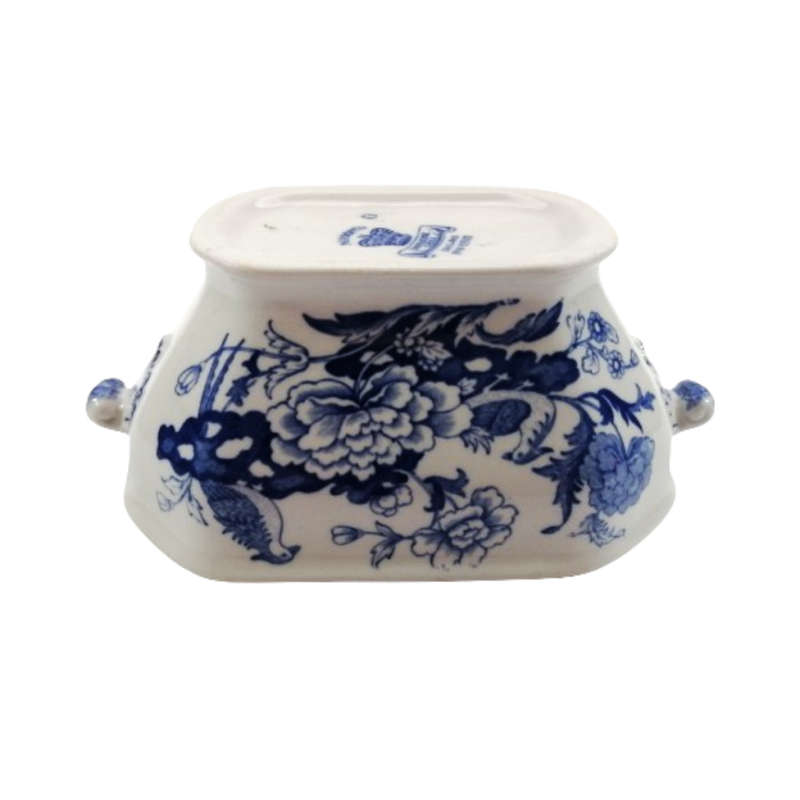 Mason`s Ironstone China Blue and White oblong serving bowl