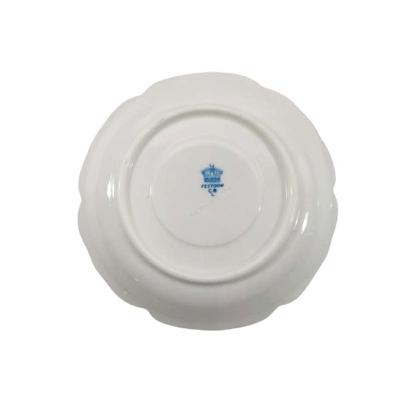 Festoon Fine Bone China White and Blue Trio