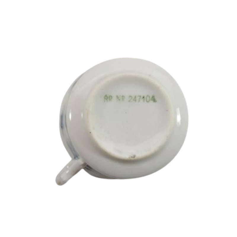 Festoon Fine Bone China White and Blue Trio