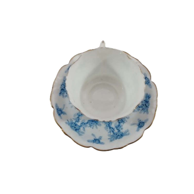 Festoon Fine Bone China White and Blue Trio