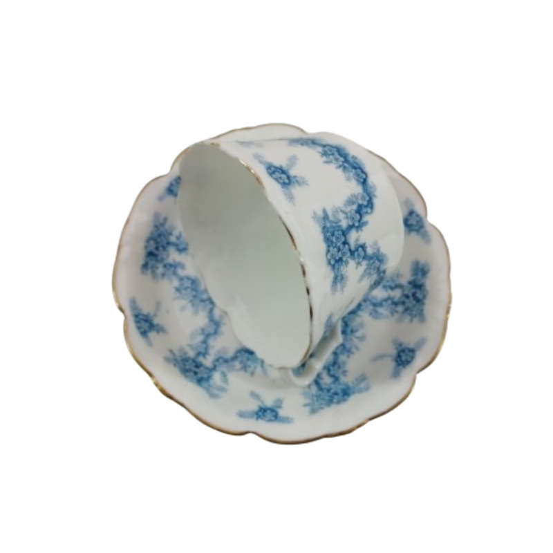 Festoon Fine Bone China White and Blue Trio