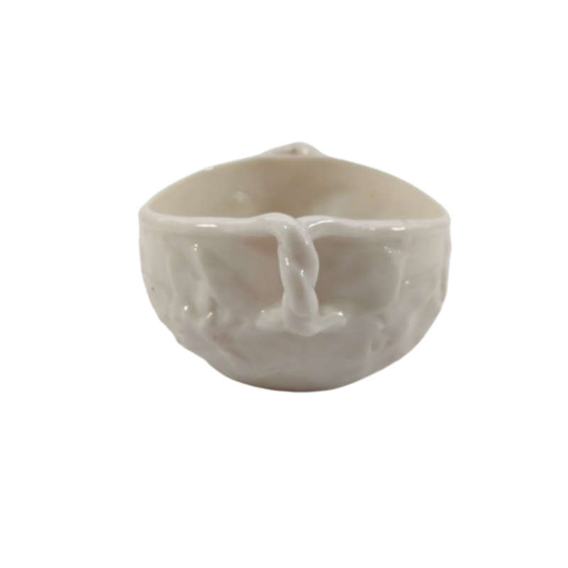 Belleek Ireland Ivory Sugar Bowl - Ivy Pattern