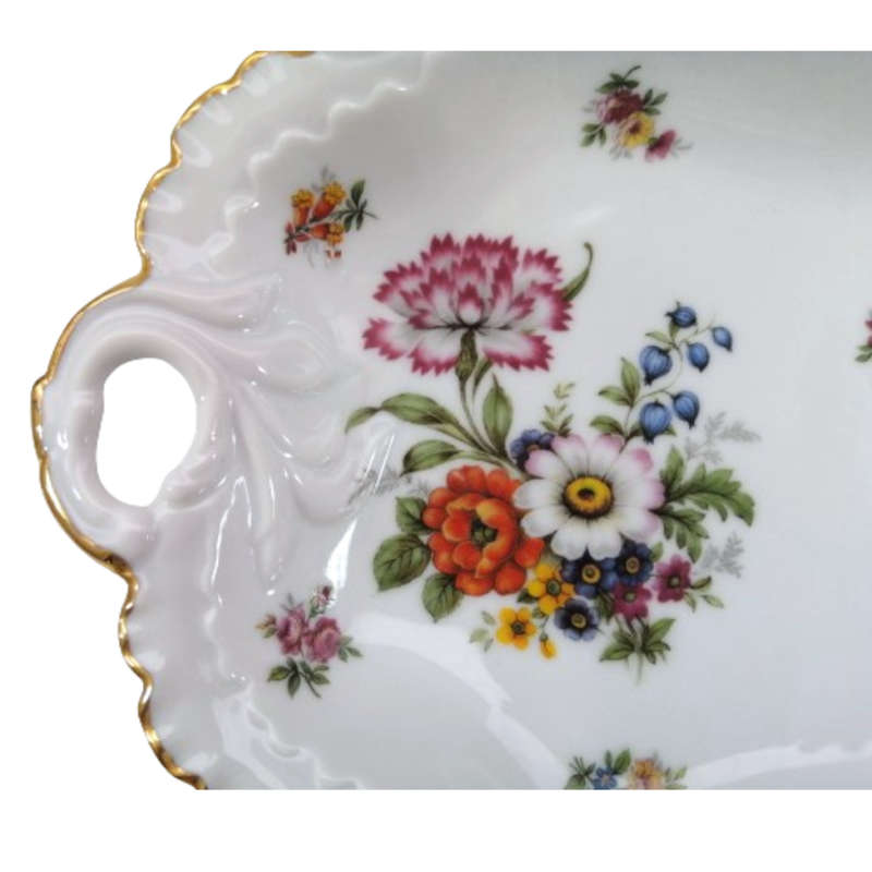Dresden Echles Porzellan plate exquisite wild flowers