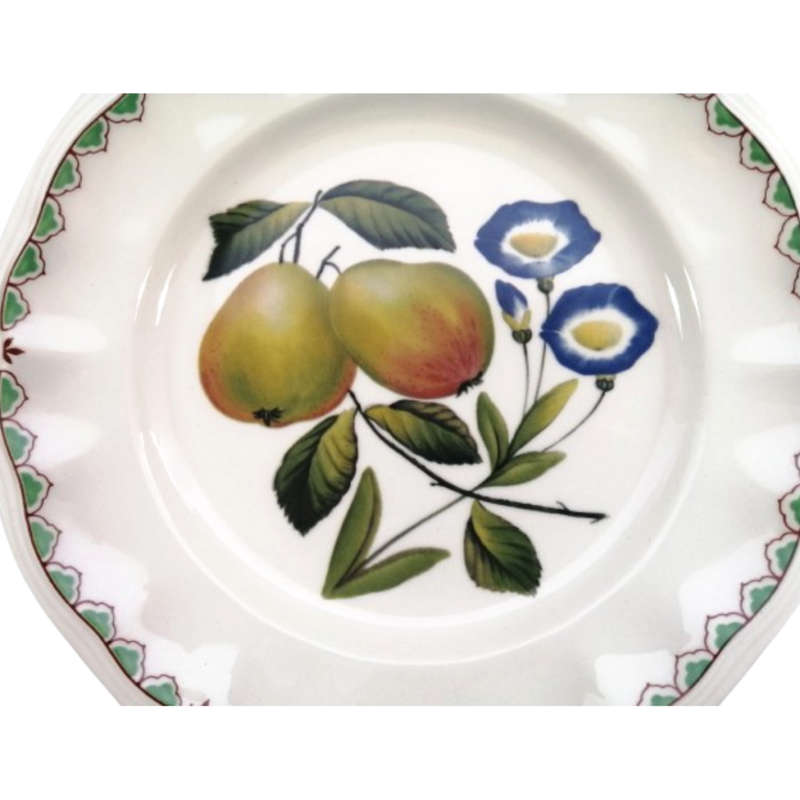 Spode of England Plate Victoria pears and Convolvulus Flowers