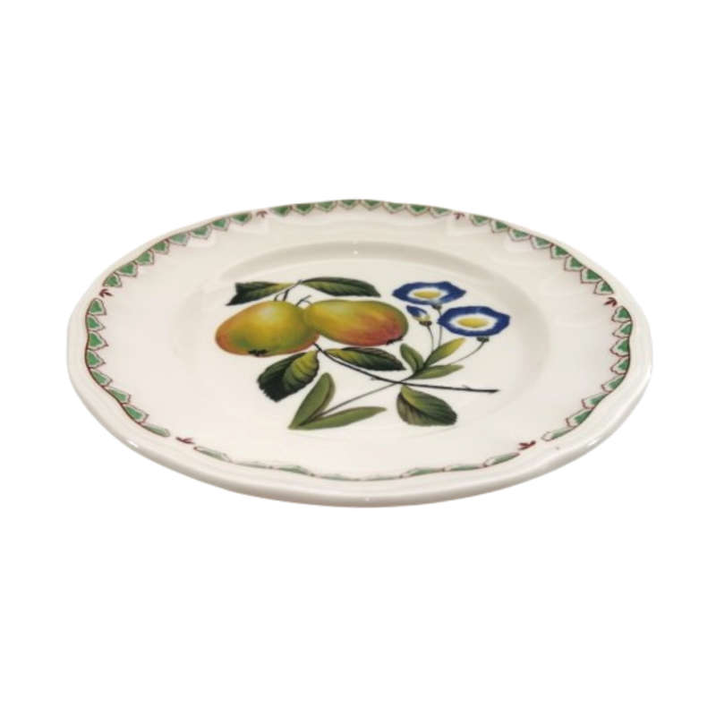 Spode of England Plate Victoria pears and Convolvulus Flowers