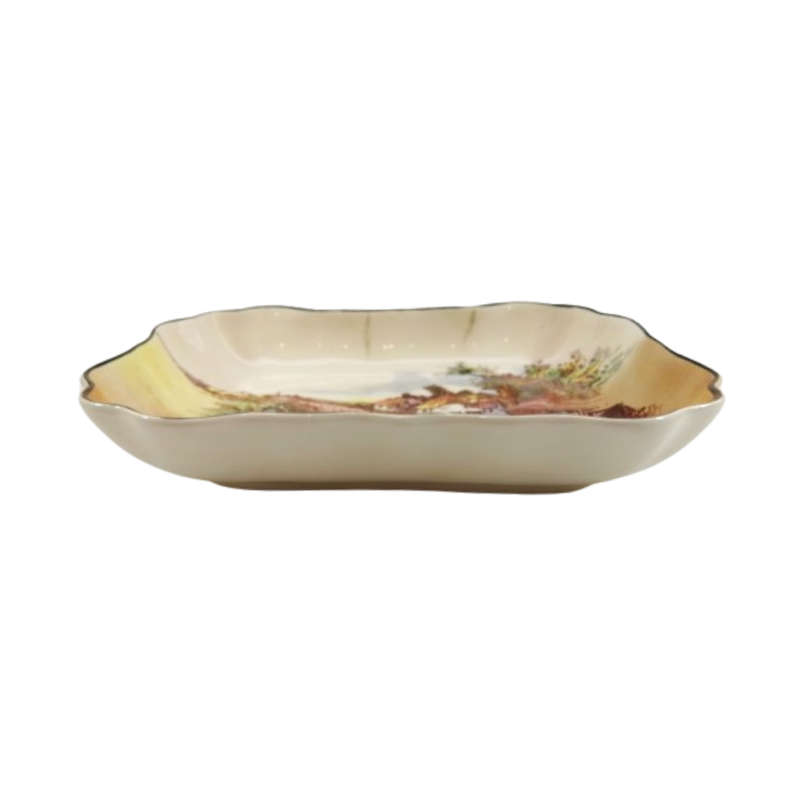 Royal Doulton Charles Noke Rustic England Sandwich Dish