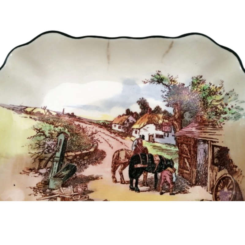 Royal Doulton Charles Noke Rustic England Sandwich Dish