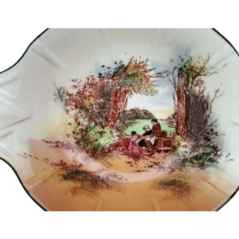 Royal Doulton Charles Noke Rustic England Oval Bowl Dish