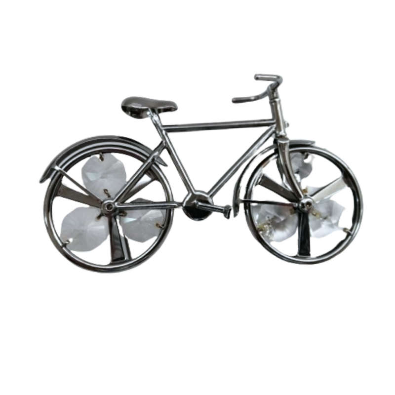 CRYSTOCRAFT Ornament, Bike with Clear Bohemian Crystals