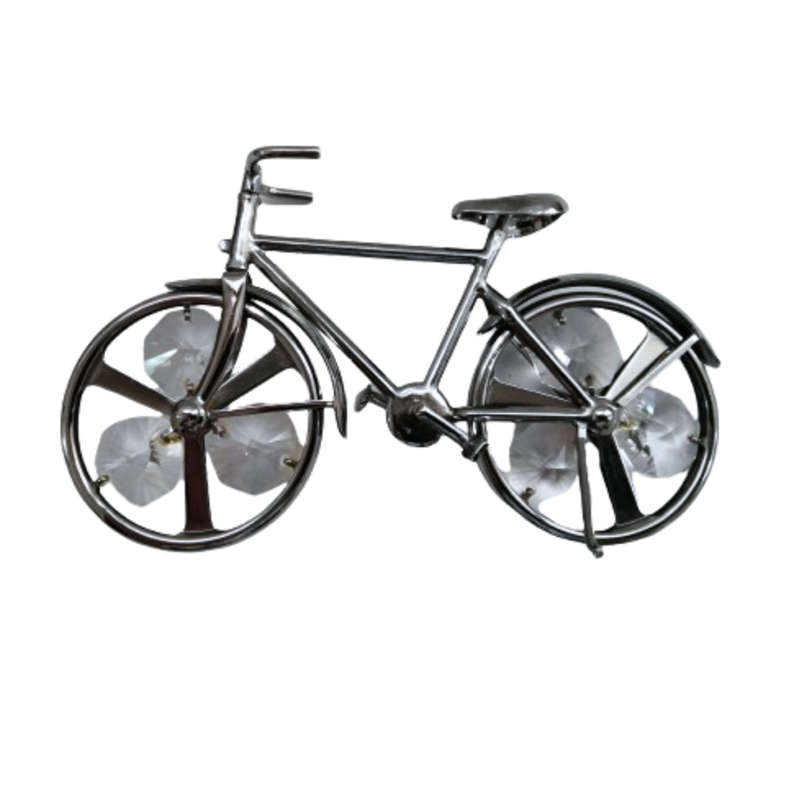 CRYSTOCRAFT Ornament, Bike with Clear Bohemian Crystals