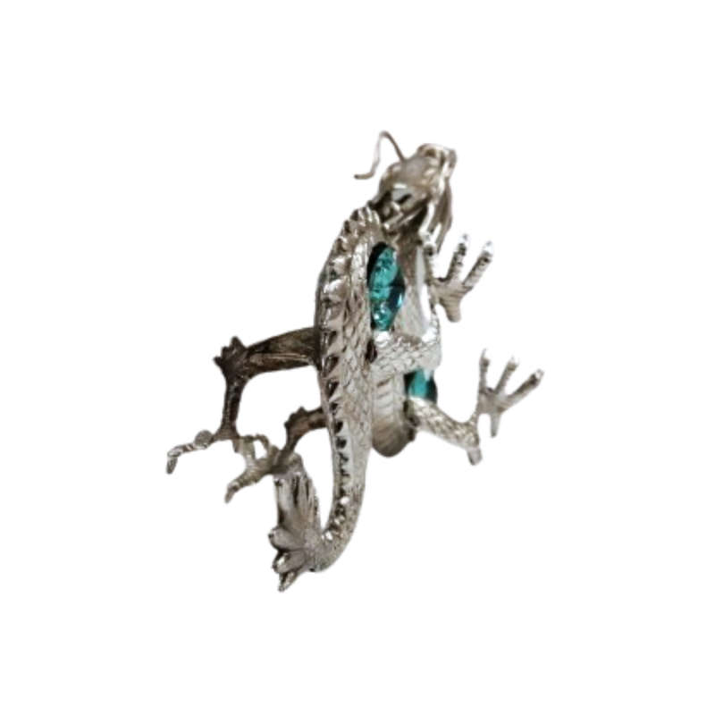CRYSTOCRAFT Ornament, Mythical Dragon with Clear Swarovski Crystals