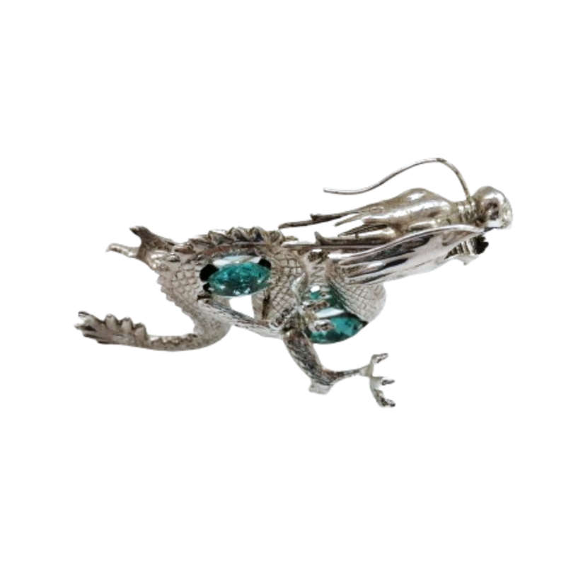 CRYSTOCRAFT Ornament, Mythical Dragon with Clear Swarovski Crystals