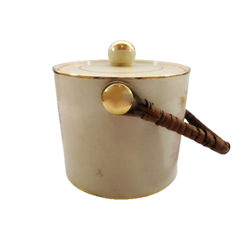 Arthur Wood Oliver Twist Glazed Biscuit Barrel with Handle