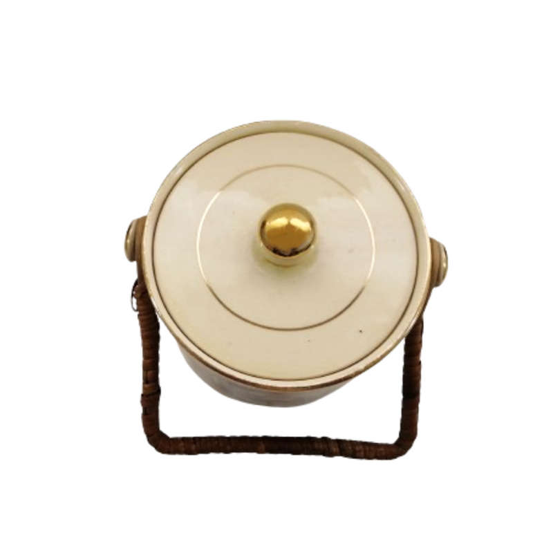 Arthur Wood Oliver Twist Glazed Biscuit Barrel with Handle