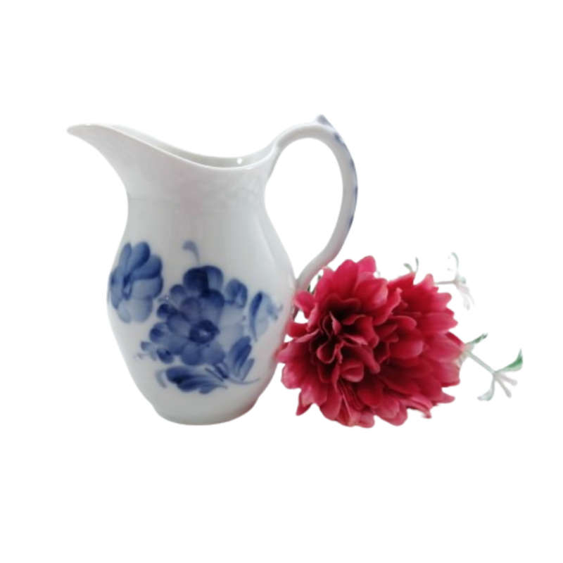 Royal Copenhagen Denmark White Porcelain Pitcher, Creamer