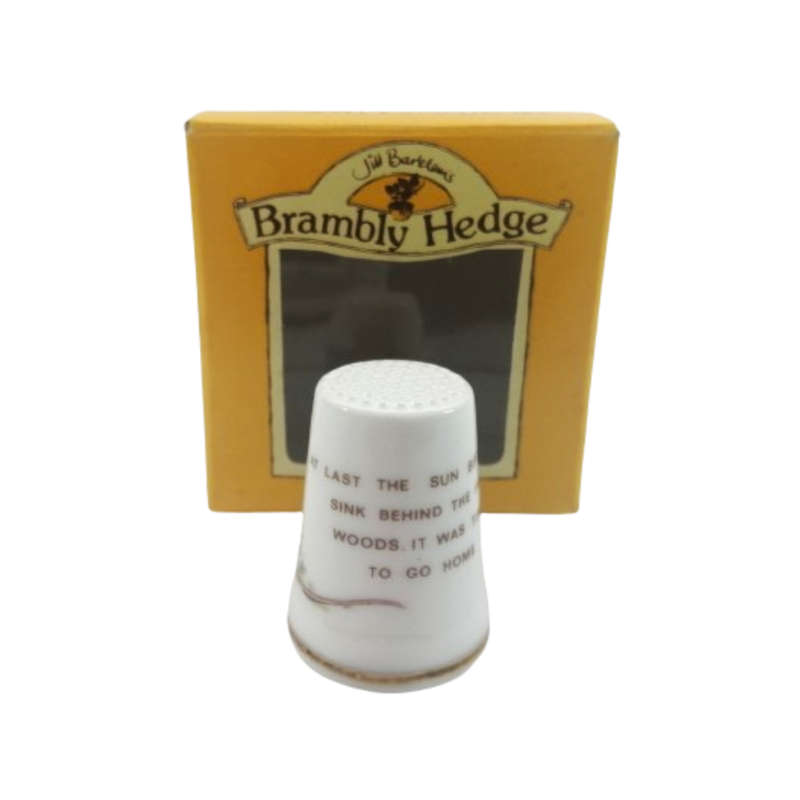 Royal Doulton Brambly Hedge China Thimble Mrs Apple, Boxed